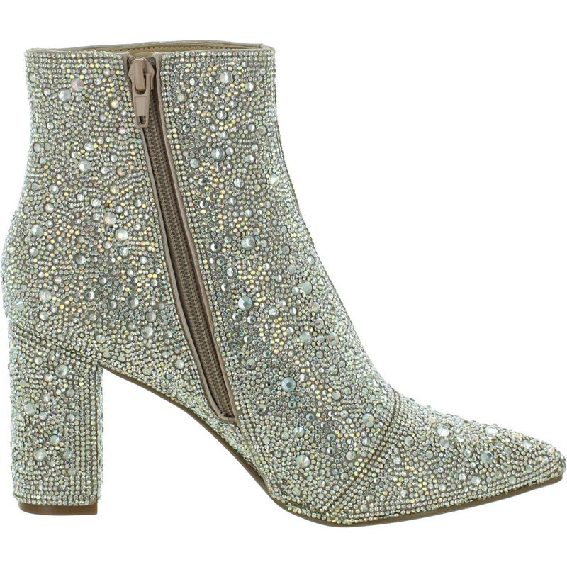 Betsey Johnson Women's Cady Ankle Boot, Rhinestone, 9 - Image 4